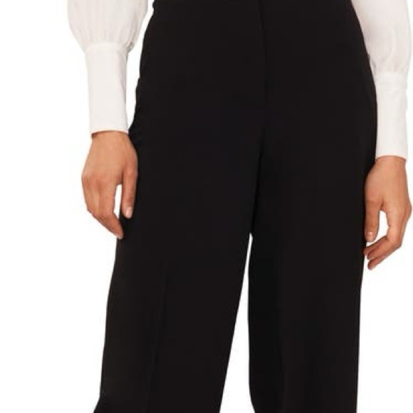 Black high waisted wide leg dress pants size 6 - Picture 4 of 7